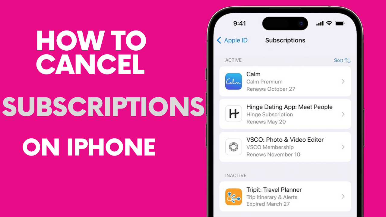 How to Cancel Subscriptions on iPhone