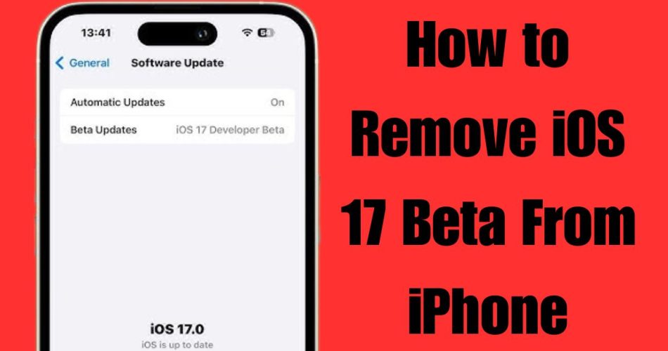 How to Remove iOS 17 Beta From iPhone