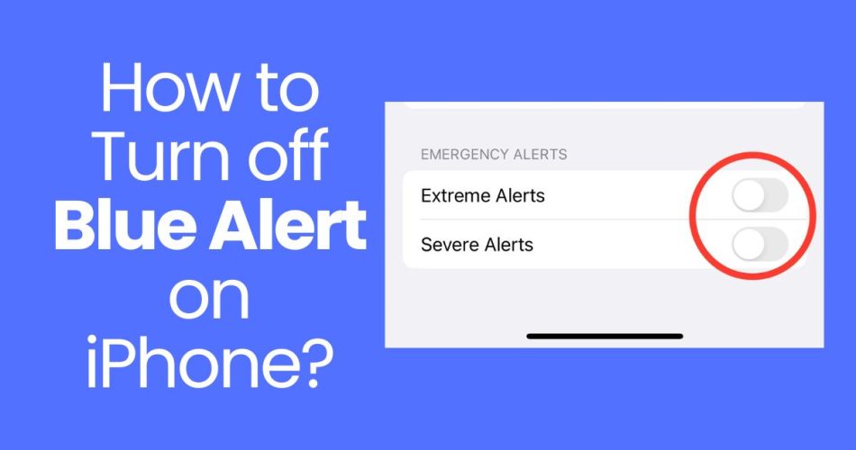 How to Turn off Blue Alert on iPhone
