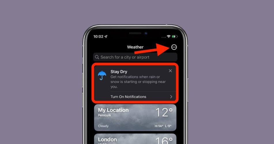 Weather Alerts on iPhone